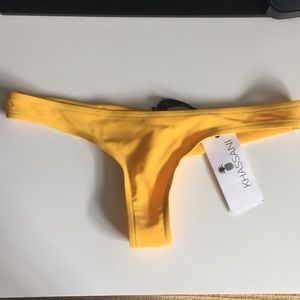 NWT Khassani Yellow Bottoms